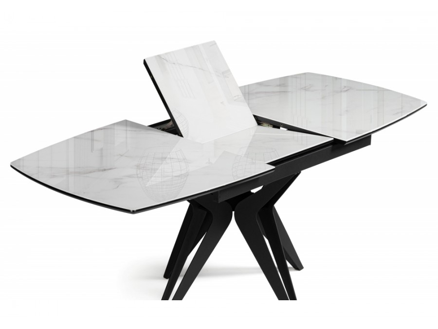 Риполь 140(180)х80 статуарио / черный