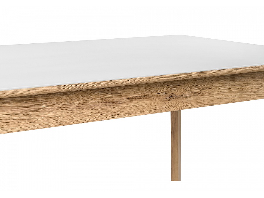 Стол стеклянный Арья 120х80х74 дуб монтана / белый