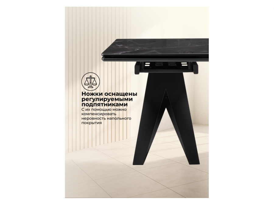 Блэкберн 140(200)х80 черный мрамор / черный