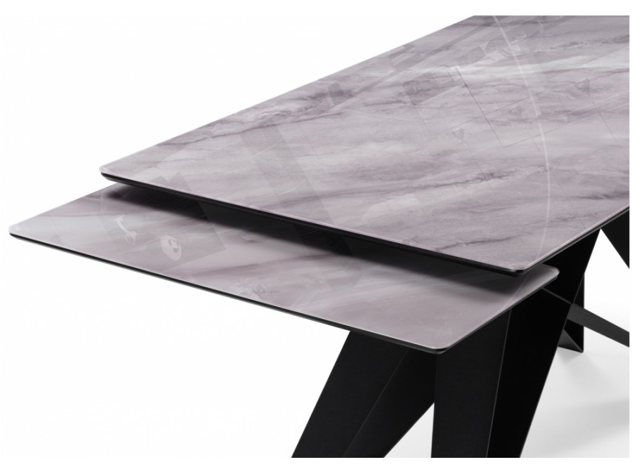 Блэкберн 140(200)х80 кристл серый мрамор / черный