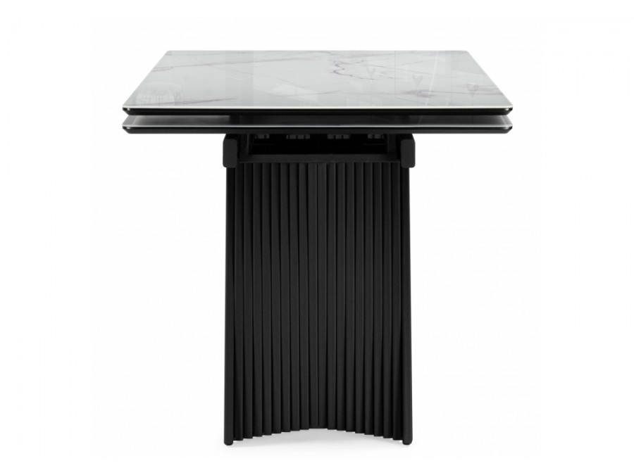 Вейв 140(200)х80 кристл белый мрамор / черный