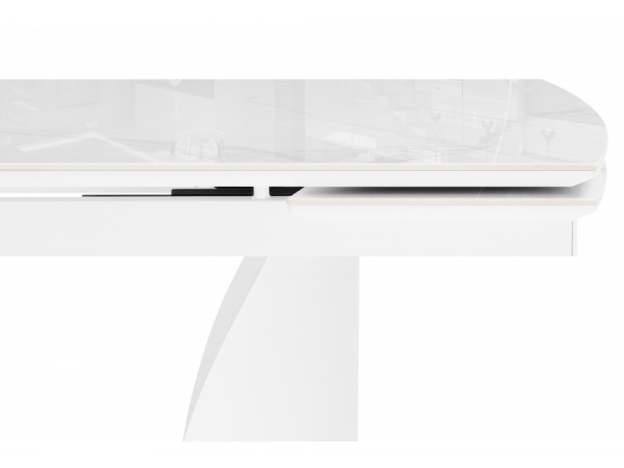 Готланд 180(240)x90 statuario titan gloss / белый