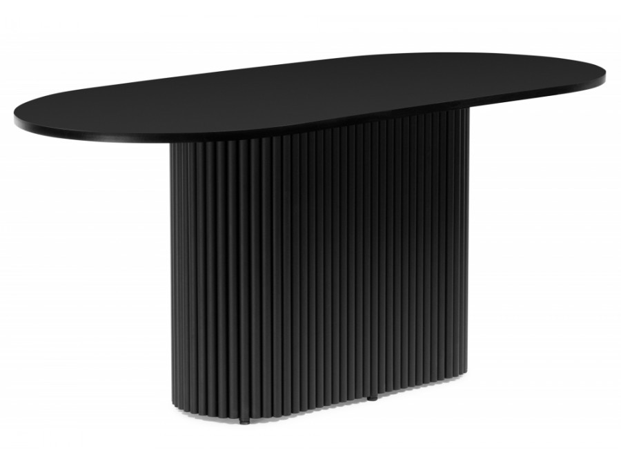 Барон О 160 х 90 черная пленка шагрень / черные ноги