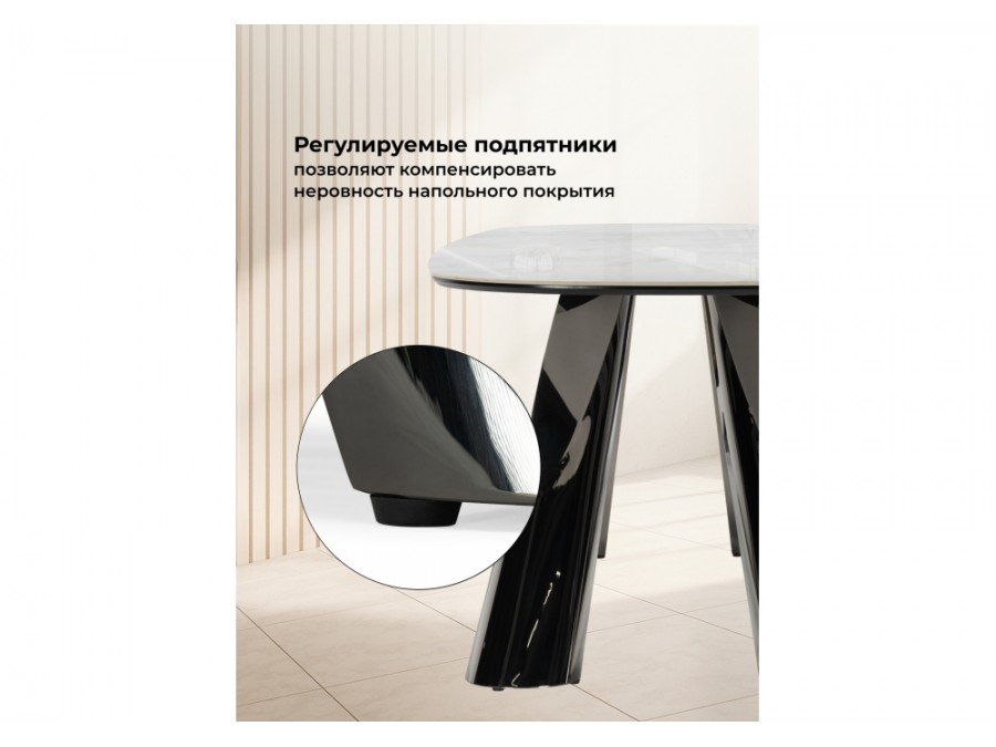 Танго 200х200х90 белый мрамор carla larkin / белый