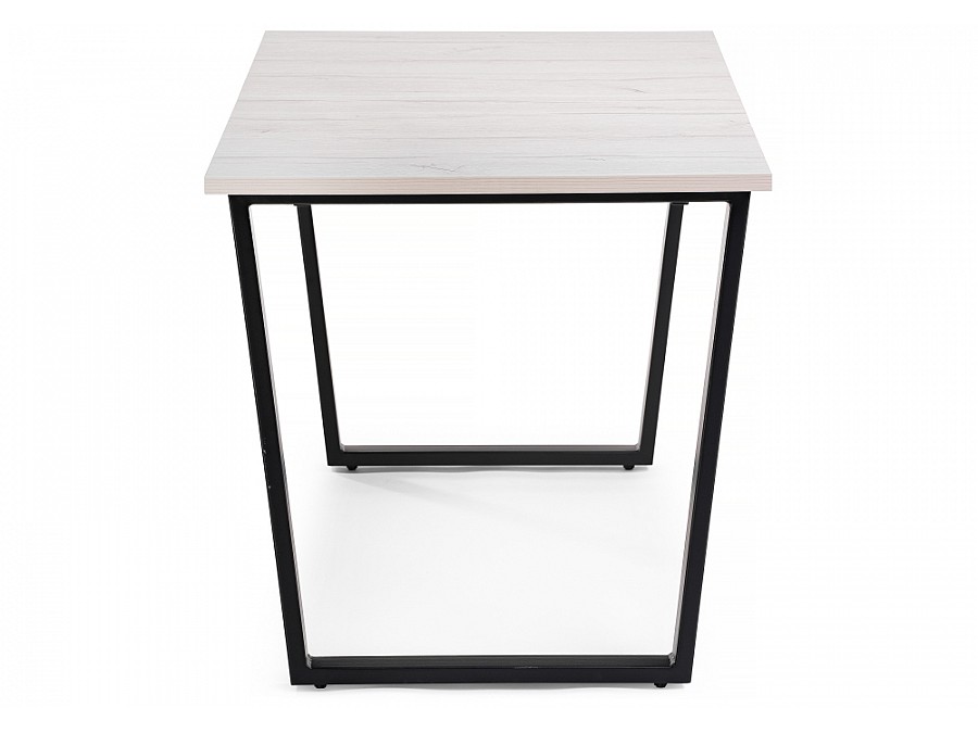 Стол деревянный раскладной Лота Лофт 120(160)х75х75 25 мм черный матовый / юта