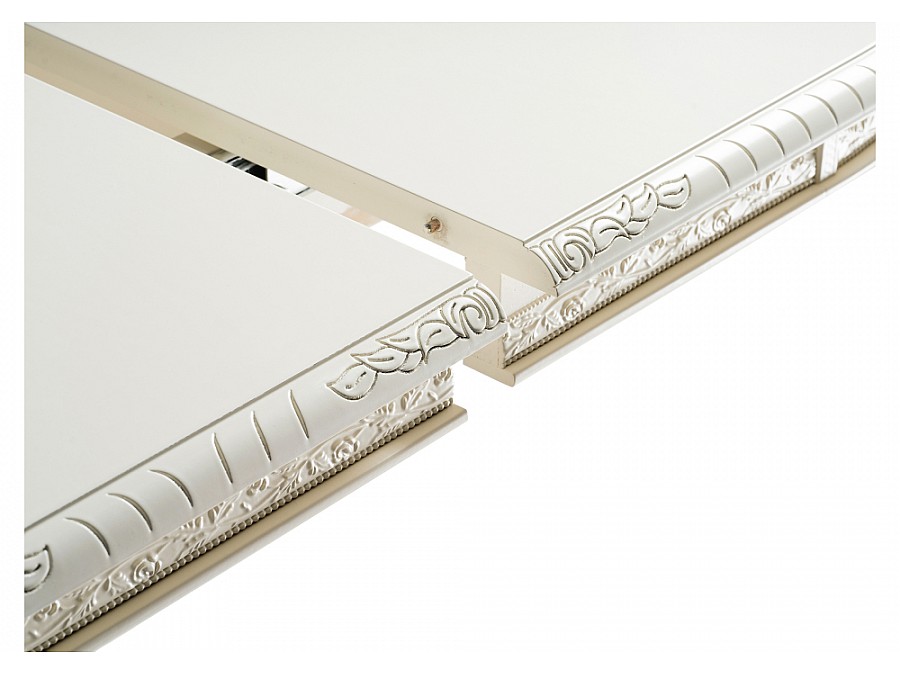 Стол деревянный Кантри 160(200-240)х107х78 слоновая кость