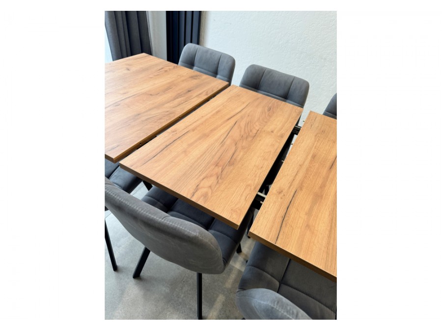 Лиман 117 (157) x 77 дуб крафт золотой / черный матовый