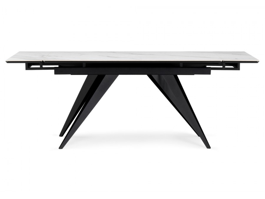 Дарвин 160(220)х89 белый мрамор snow white / черный