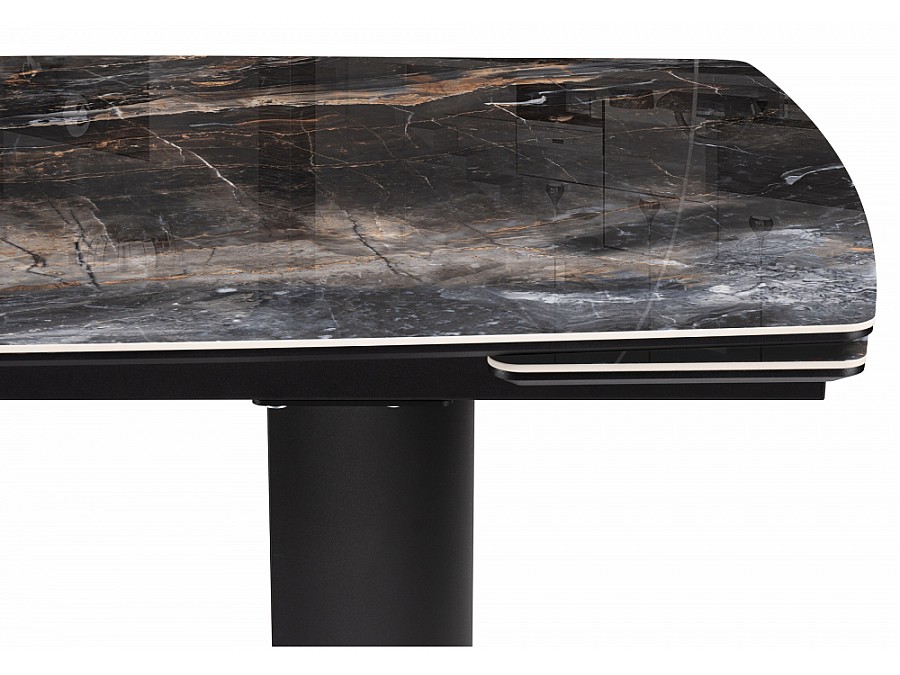 Керамический стол Маре 200(260)х100х77 neodom titanium lawa nero / черный