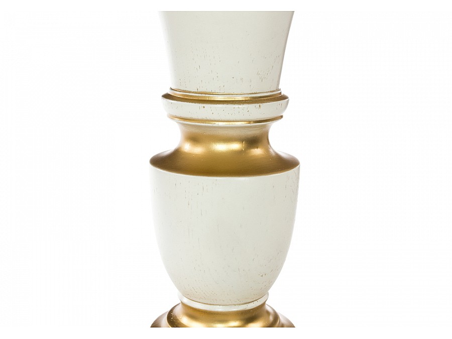 Стол деревянный Arno 106(141)х75х76 молочный патина