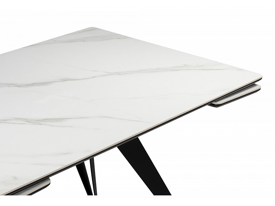 Дарвин 140(200)х80 белый мрамор snow white / черный