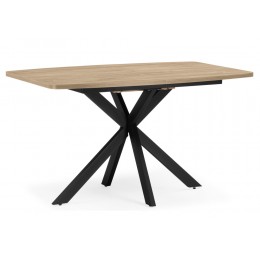 Индиана 130x80 дуб кунео / черный