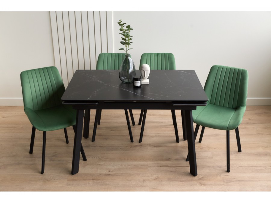 Норман 120(180)х80 shakespeare black / черный