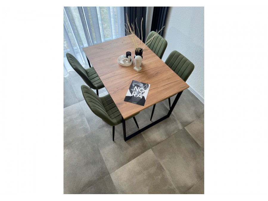 Лиман 117 (157) x 77 дуб крафт золотой / черный матовый