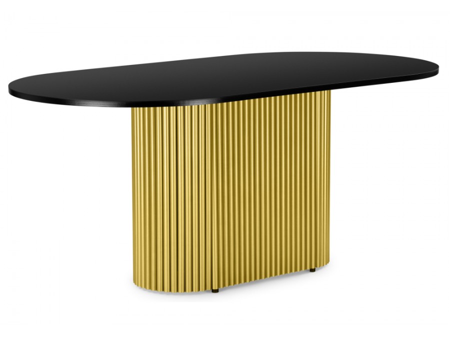 Барон О 200 х 90 черная пленка шагрень / золотые ноги