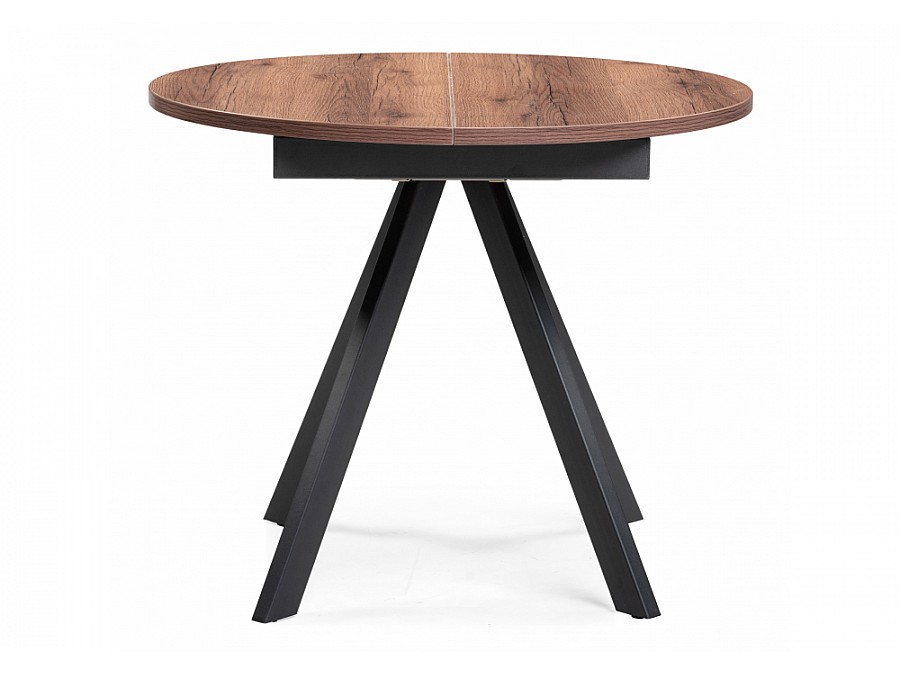 Стол деревянный Трейси 90(120)х90х75 дуб делано темный / черный