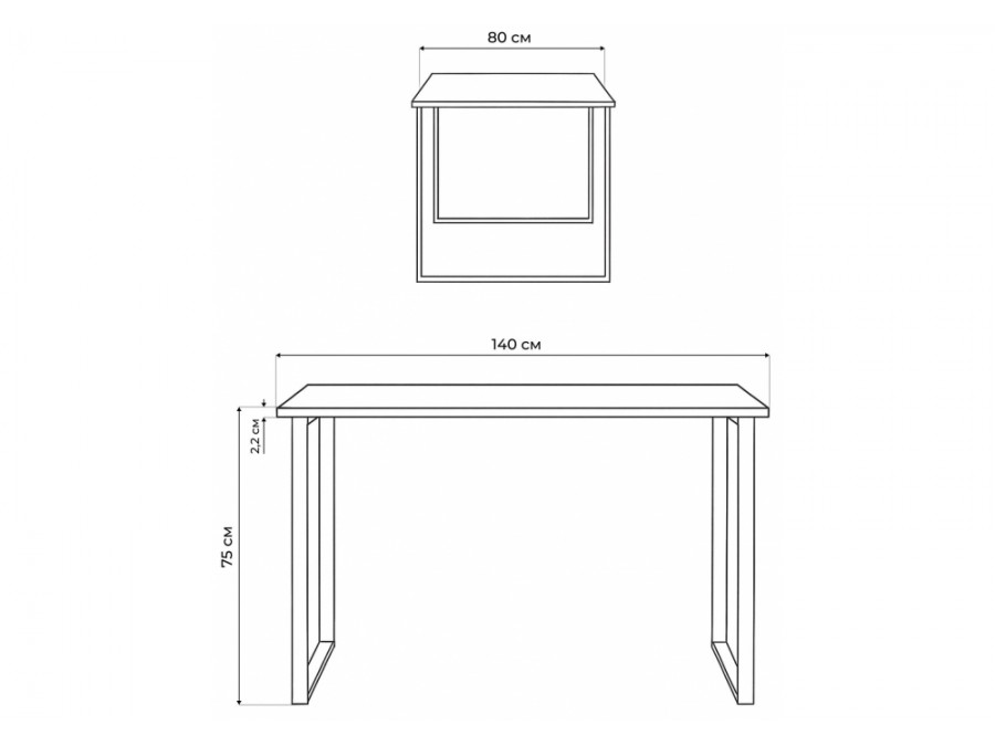 Лиман 140 x 80 бетон светлый / белый матовый
