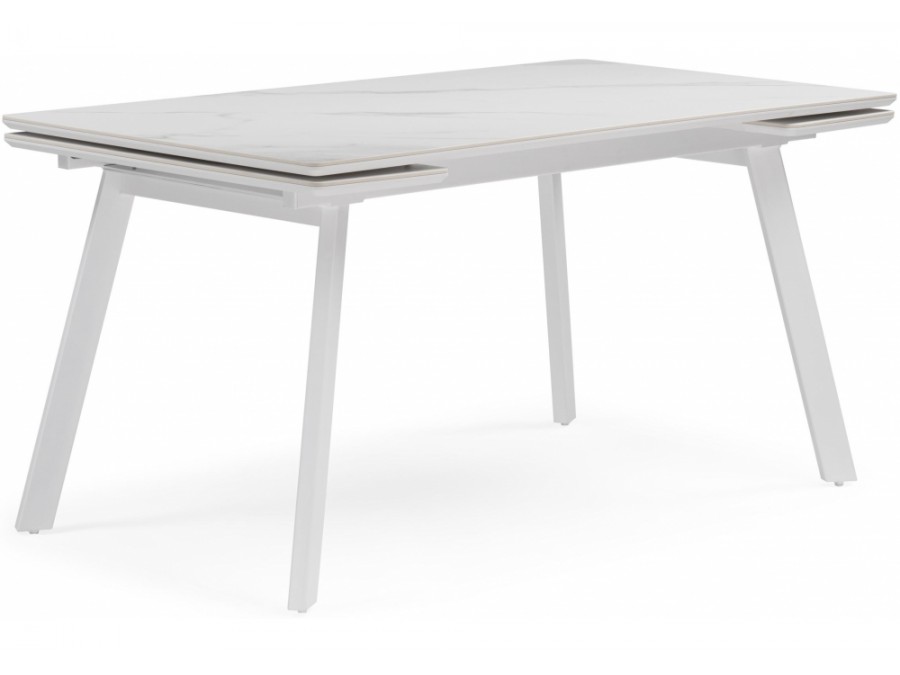 Норман 140 (200) х 80 белый мрамор alpin white / snow white / белый