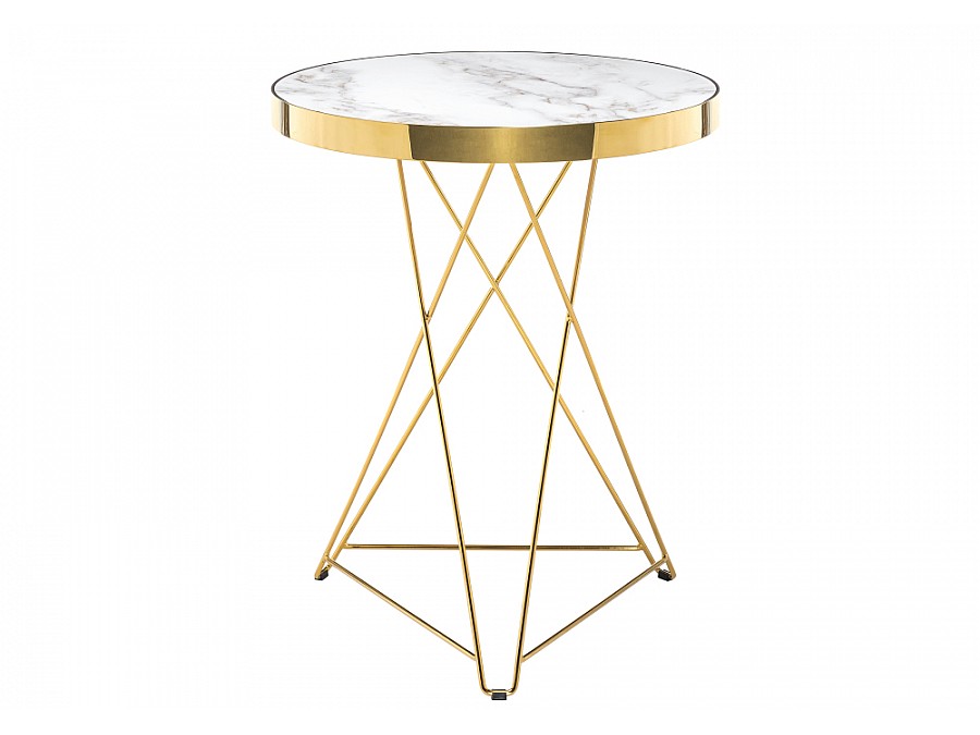 Стол деревянный Milena 60х76 white / gold
