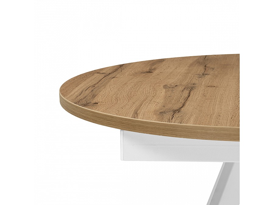 Трейси 90(120)х90х75 дуб вотан / белый