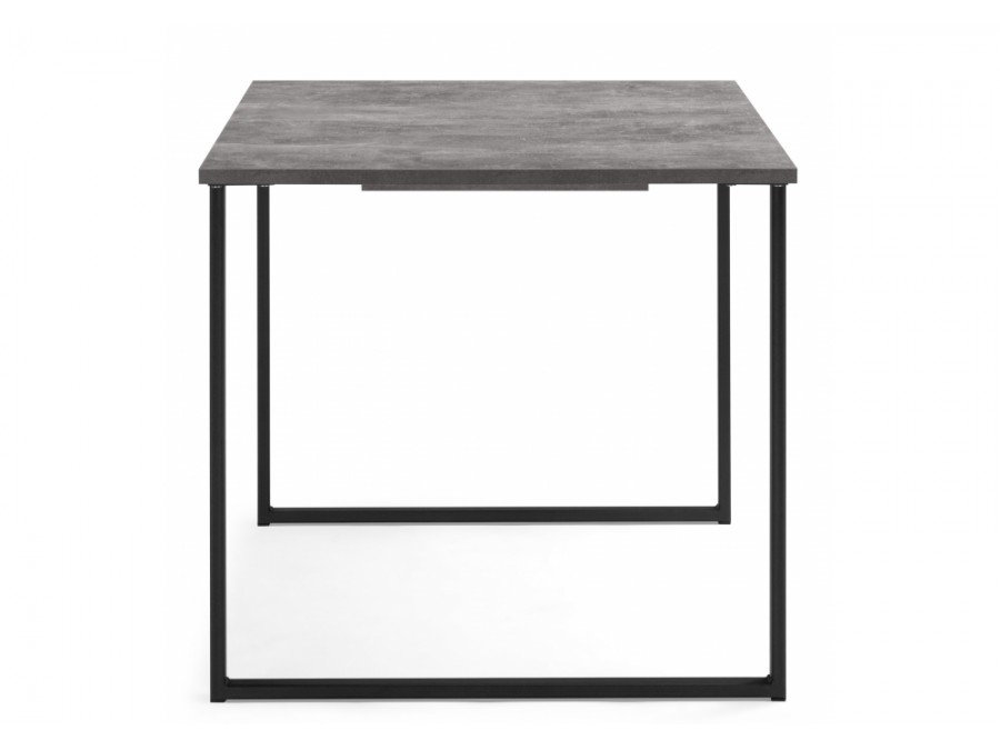 Лиман 117 (157) x 77 бетон светлый / черный матовый