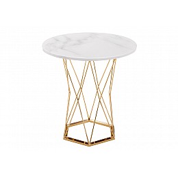 Стол деревянный Melan 60х70 white / gold