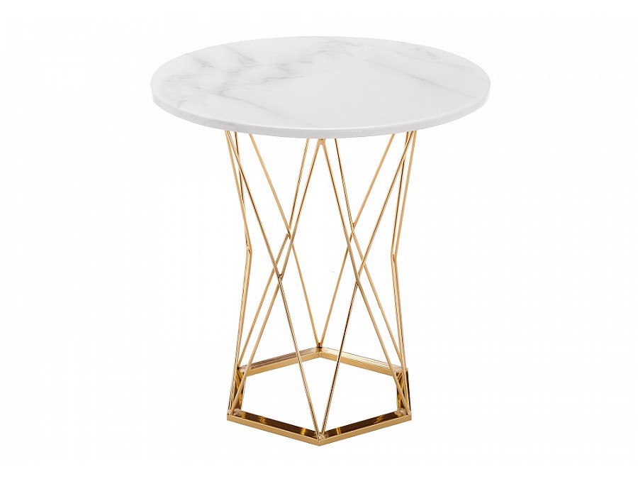 Стол деревянный Melan 60х70 white / gold