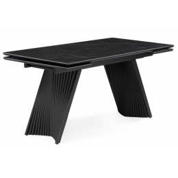 Вейв 160(220)х89 черный мрамор shakespeare black / черный