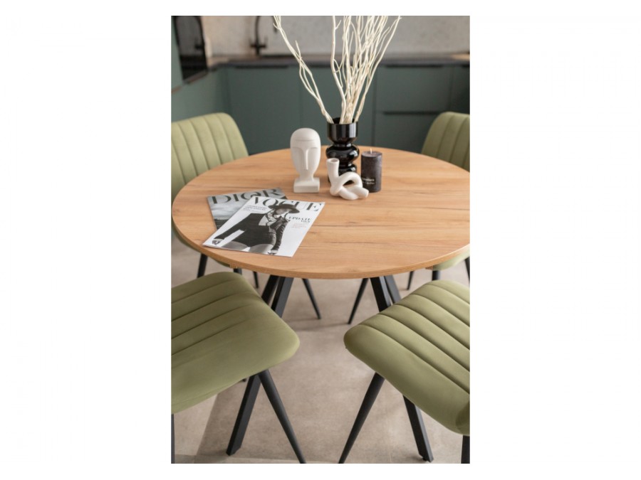 Курт 90 / 130 дуб крафт золотой / черный матовый