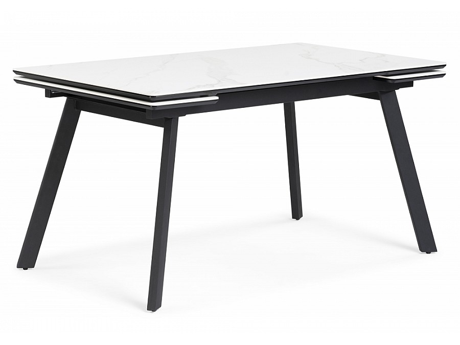 Норман 140(200)х80х75 белый мрамор alpin white / черный