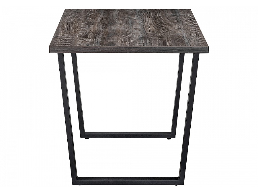 Стол деревянный Эльпатия 130х75х75 дуб рошелье / черный матовый