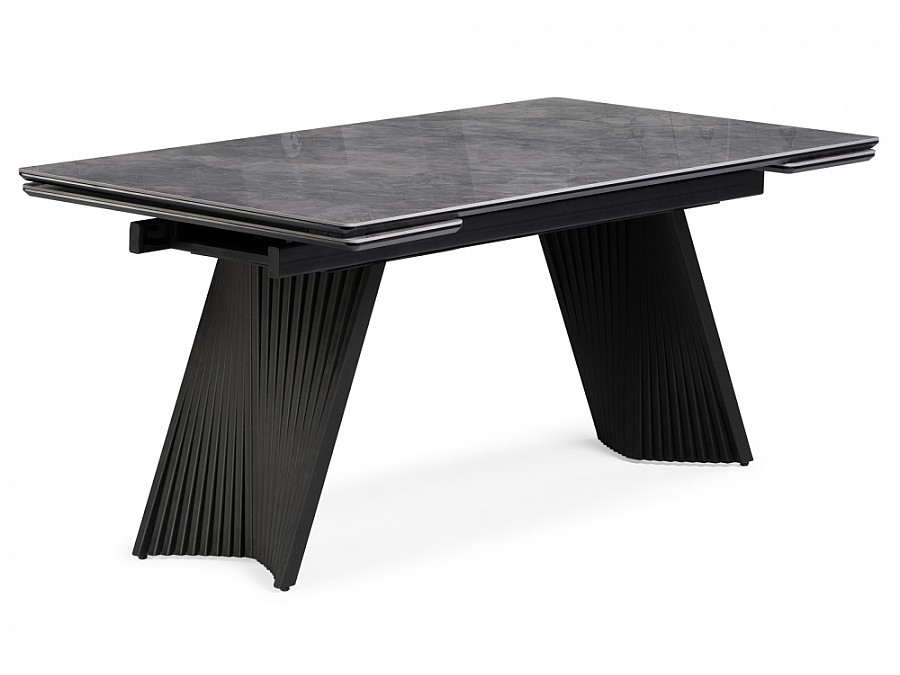 Вейв 160(220)х89х75 серый мрамор baolai / черный