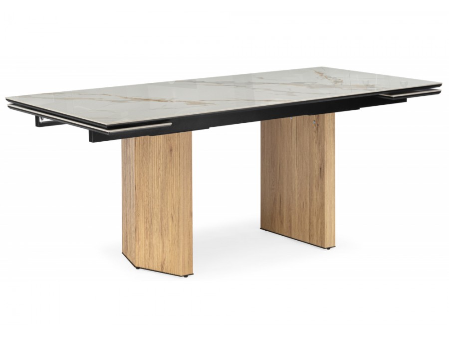 Монерон 180(240)x90 calacatta gold / дуб монтана