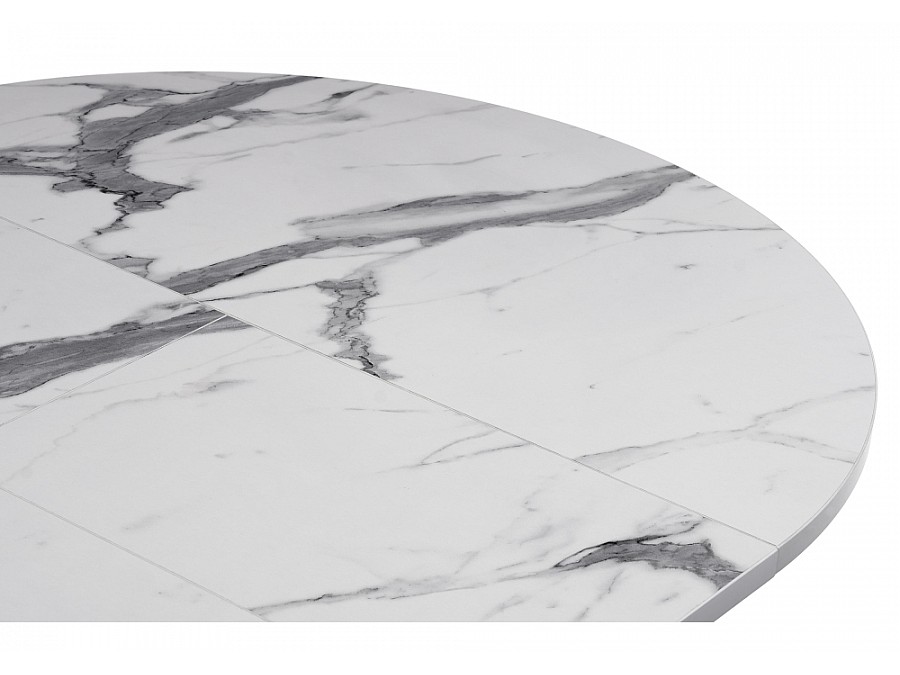 Стол деревянный Регна 100(130)х100х75 черный / белый