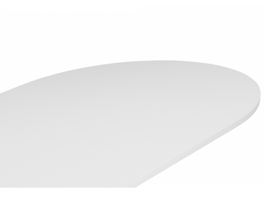 Барон О 200 х 90 белая пленка шагрень / черные ноги