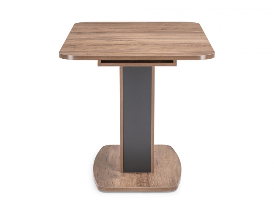Стол деревянный Токио-28 120(152)х75х75 дуб табачный / антрацит
