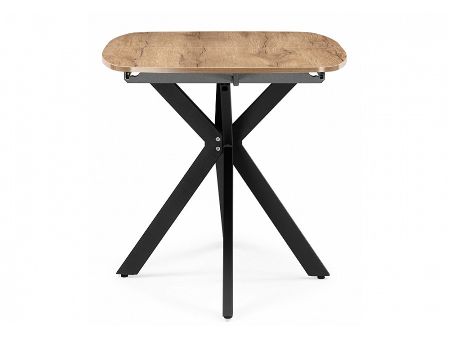 Кортез 116(160)x77 раздвижной дуб табачный / черный