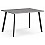 Стол деревянный Тринити Лофт 120х80х75 25 мм бетон / черный матовый