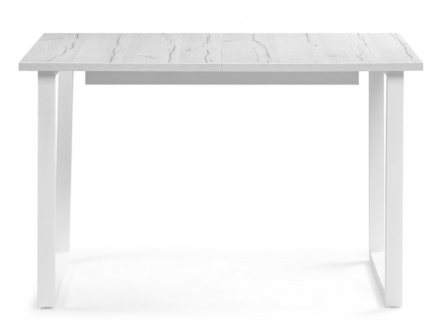 Стол деревянный Стол раскладной Лота Лофт 120(160)х75х75 25 мм юта / матовый белый