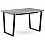 Стол деревянный раскладной Лота Лофт 120(160)х75х75 25 мм черный матовый / бетон