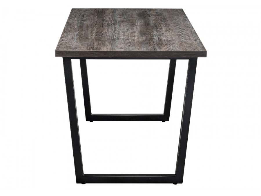 Стол деревянный Эльпатия 150х75х75 дуб рошелье / черный матовый