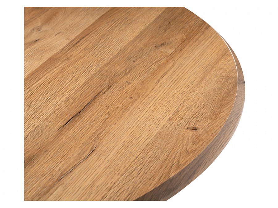 Стол деревянный Абилин 100 дуб вотан / черный матовый