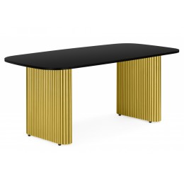 Бавария B 160 х 90 черная пленка шагрень / золото