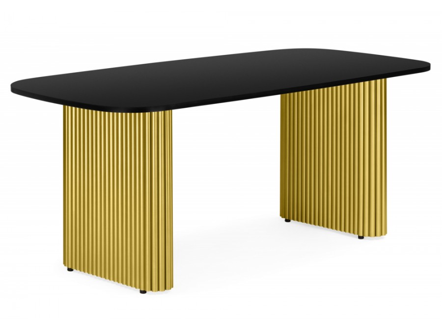 Бавария B 160 х 90 черная пленка шагрень / золото