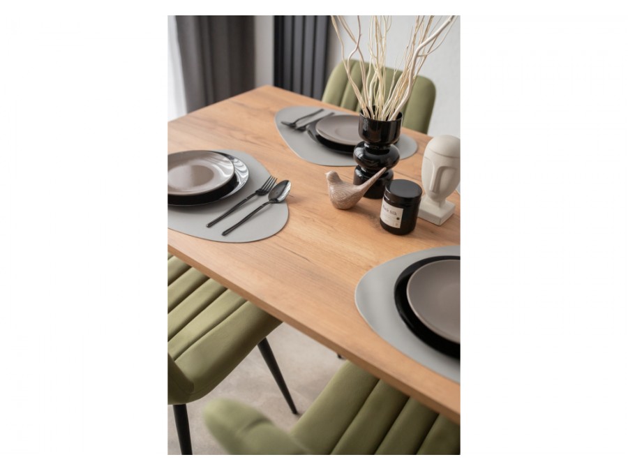 Лиман 140 х 80 дуб крафт золотой / черный матовый