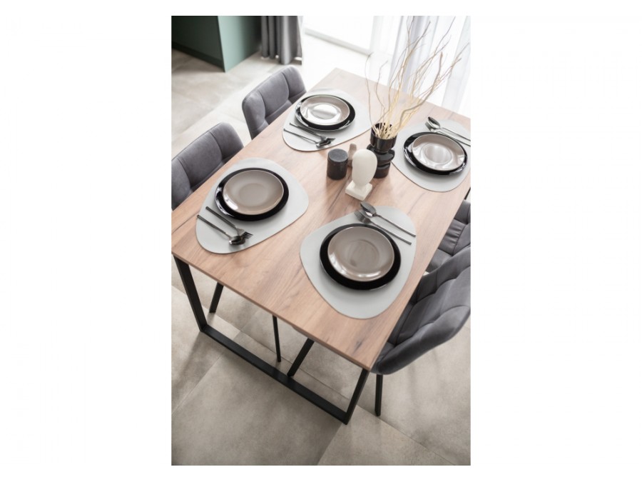 Лиман 117 х 77 дуб крафт табачный / черный матовый