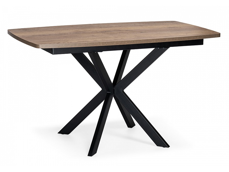 Стол деревянный Палу 130(170)х80х75 дуб галифакс табак / черный