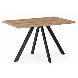 Стол деревянный Keon T32 116(155,5)х77 раздвижной дуб табачный / черный