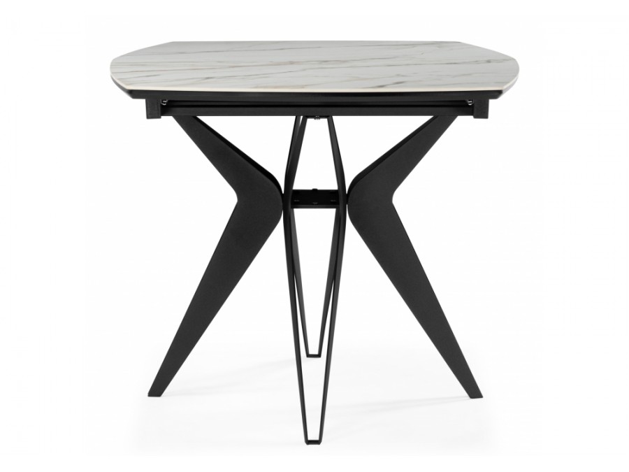 Риполь 160(205)х89 белый с прожилками gilt white / черный