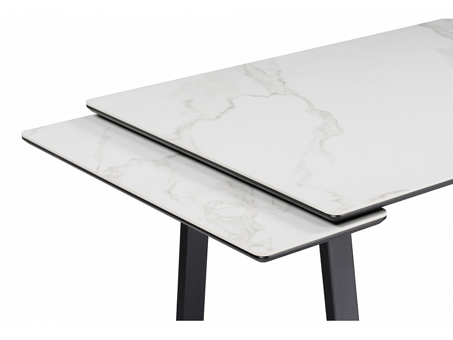 Джек 140(200)х80 белый мрамор alpin white / черный